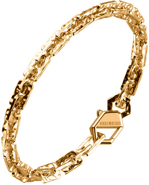 Bikkembergs Herrenarmband aus vergoldetem Stahl mit Diamant hab05gg