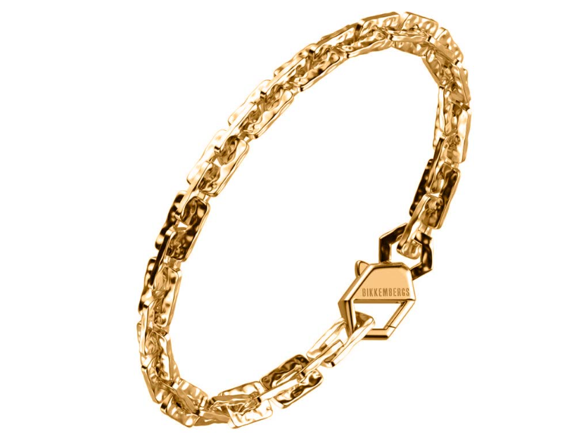 Bikkembergs Herrenarmband aus vergoldetem Stahl mit Diamant hab05gg