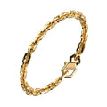 Bikkembergs Herrenarmband aus vergoldetem Edelstahl und Diamant hab07gg