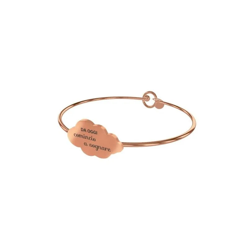 Bracciale 10 Buoni Propositi in Acciaio Comincio a sognare