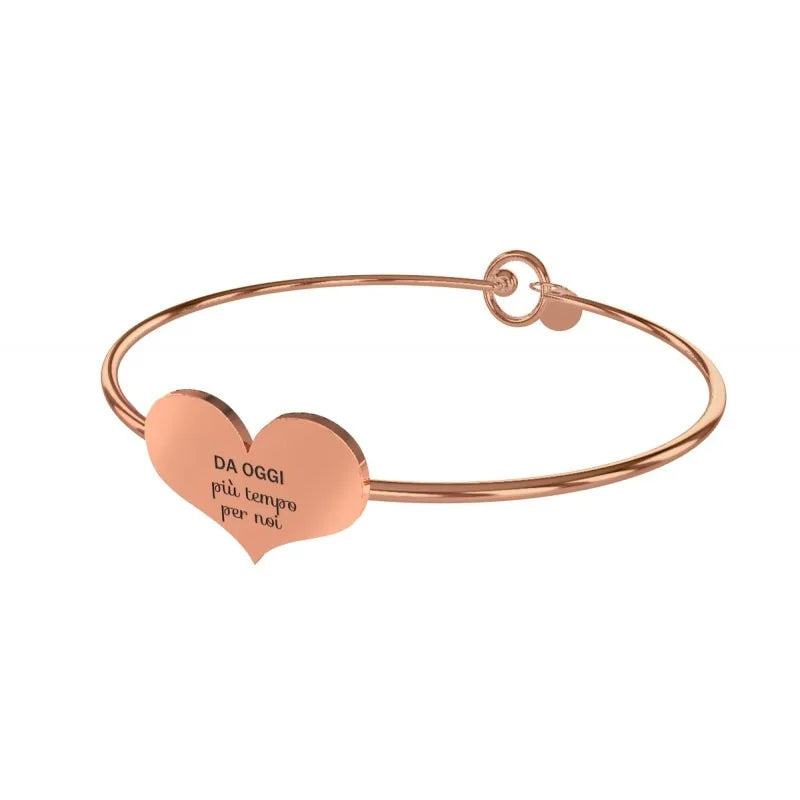 Bracciale 10 Buoni Propositi in Acciaio Più tempo per noi