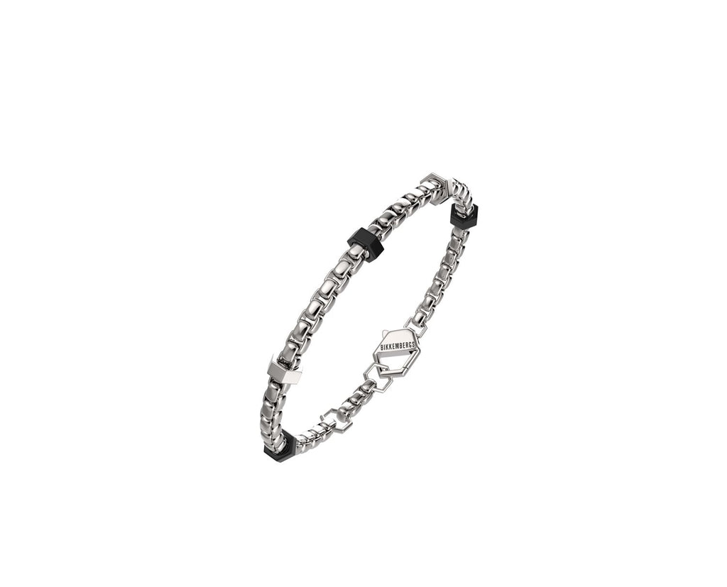 Bracciale Bikkembergs uomo in acciaio con diamanti bolb01wb