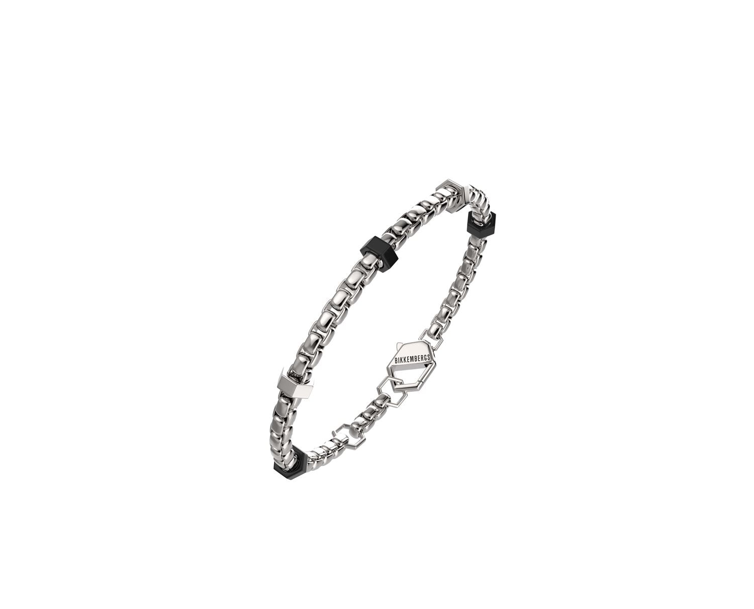 Bracciale Bikkembergs uomo in acciaio con diamanti bolb01wb