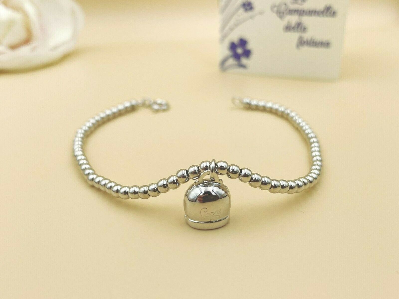 Bracciale Capri in Argento donna con campanella della fortuna