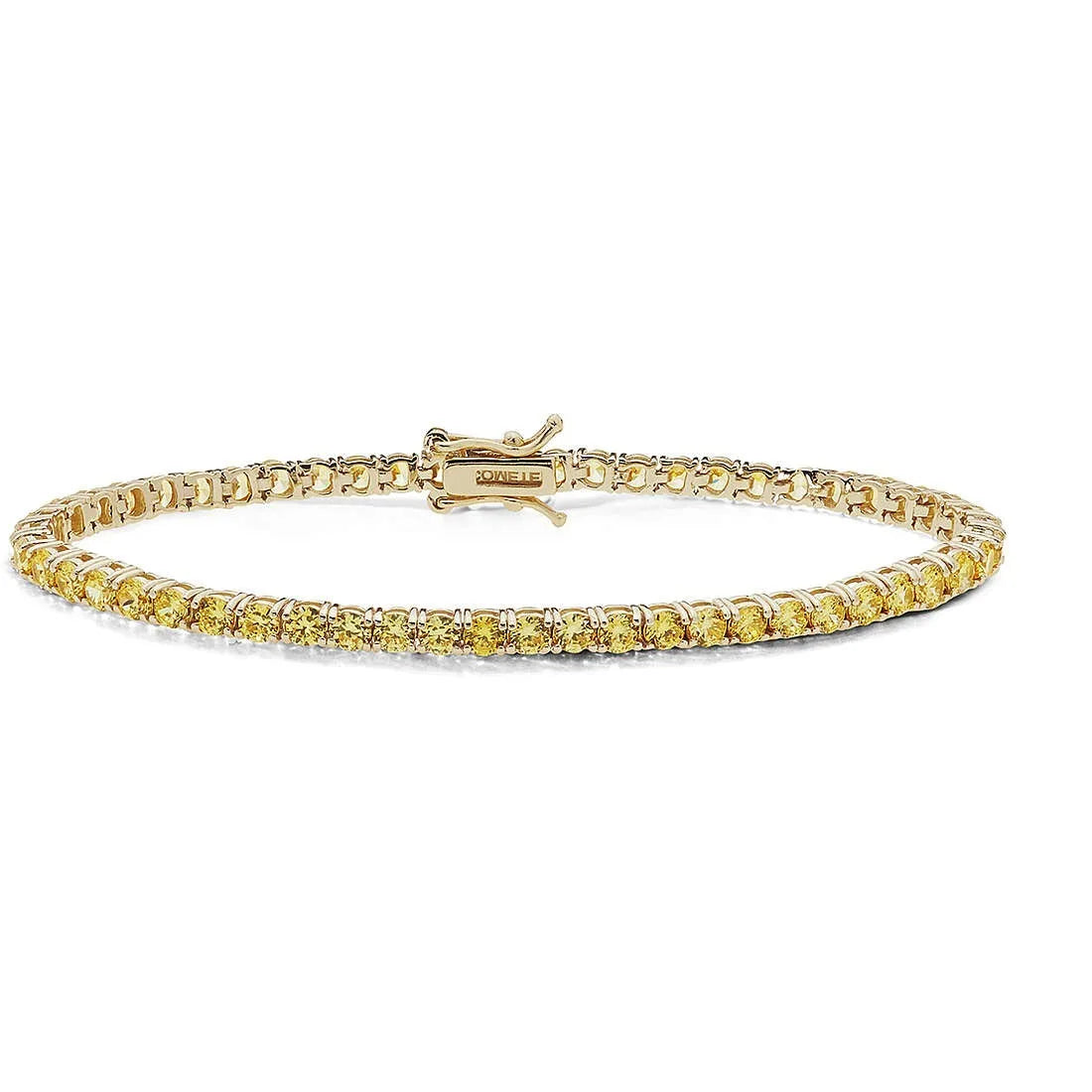Bracciale Comete gioielli tennis donna in argento dorato BRA 237 M18
