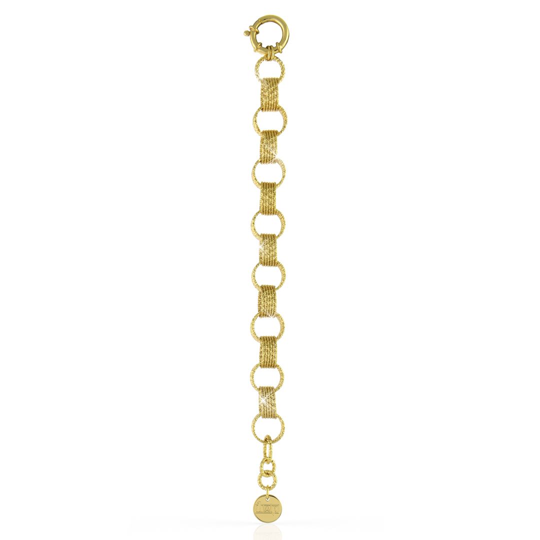 Bracciale Con Spirali Di Fili Diamantati Unoaerre 1485