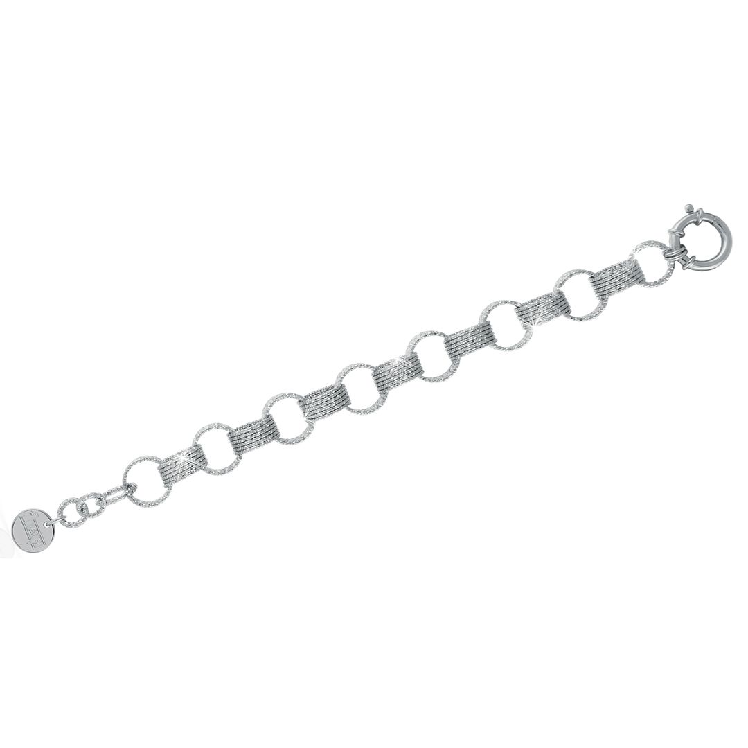 Bracciale Con Spirali Di Fili Diamantati Unoaerre 1489