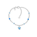 Bracciale Disney bambina topolino in argento 925 blu bs00103sl-47.cs