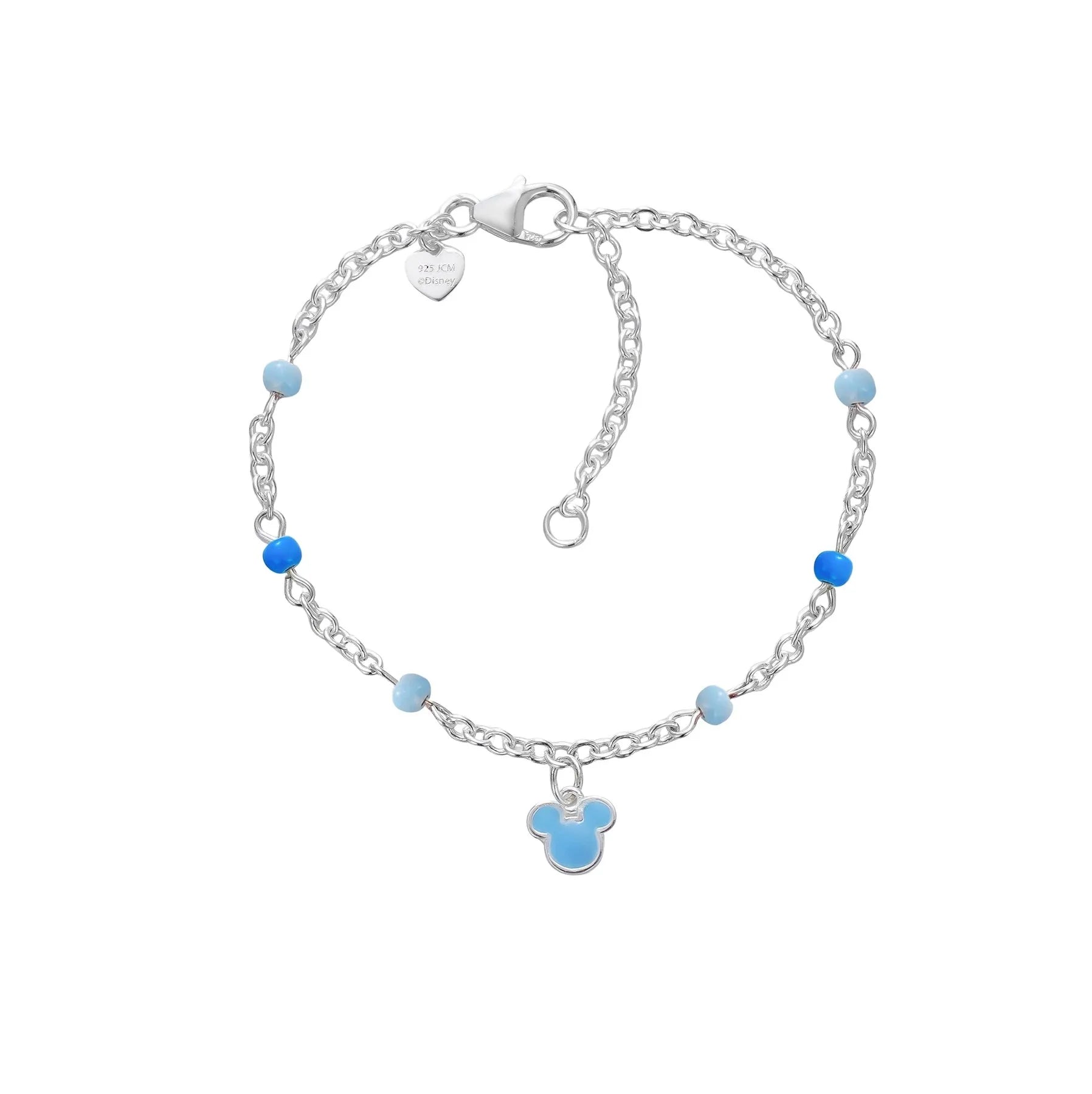 Bracciale Disney bambina topolino in argento 925 blu bs00103sl-47.cs