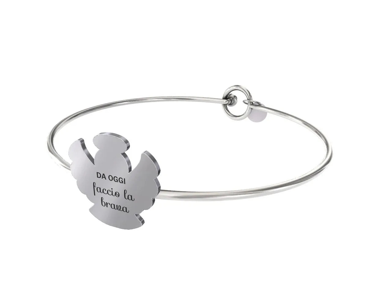 Bracciale Donna 10 Buoni Propositi in Acciaio Faccio la brava