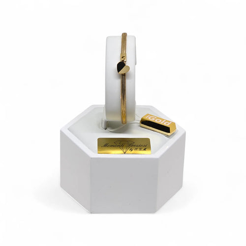 Damen-Stretcharmband aus 9-Karat-Gold iGOLD mit Herz (1,10 g)