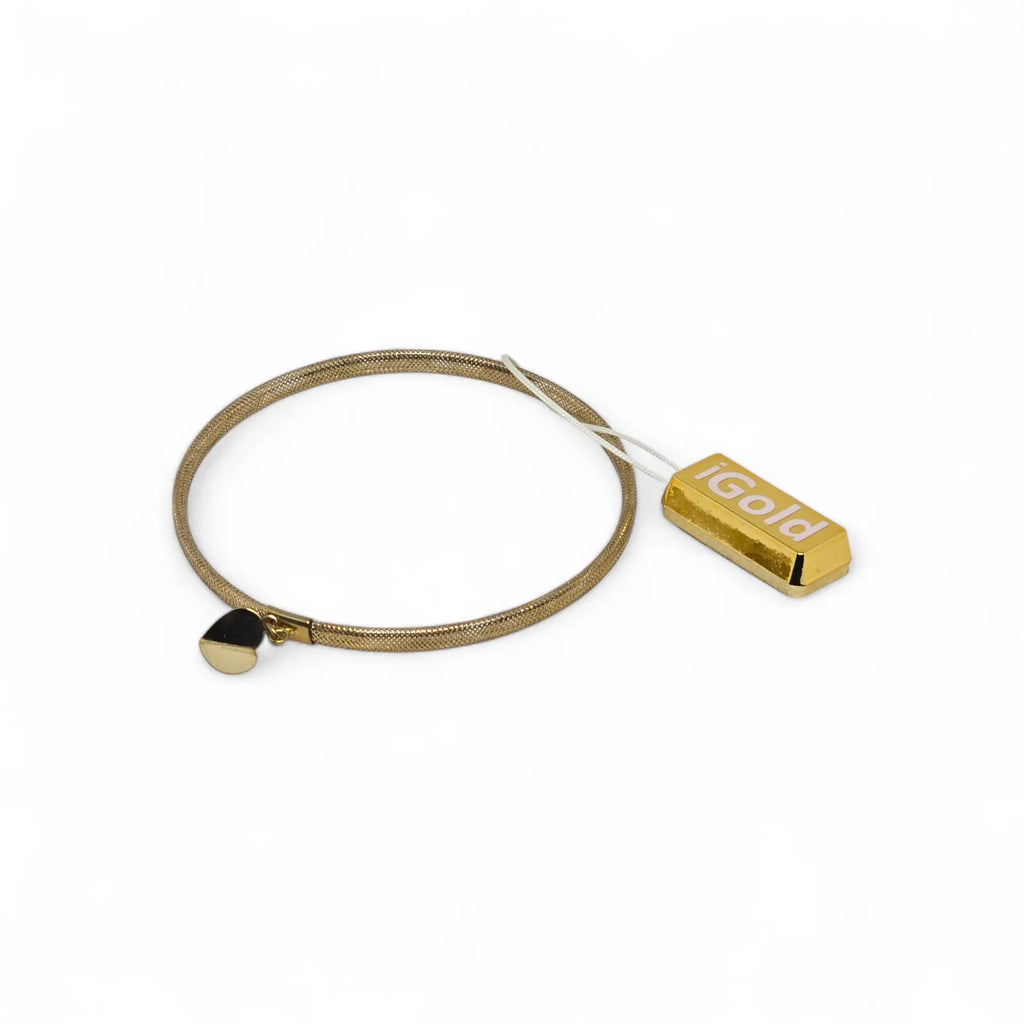 Bracciale Donna Elasticizzato in Oro 9KT iGOLD con cuore (1,10 gr.)