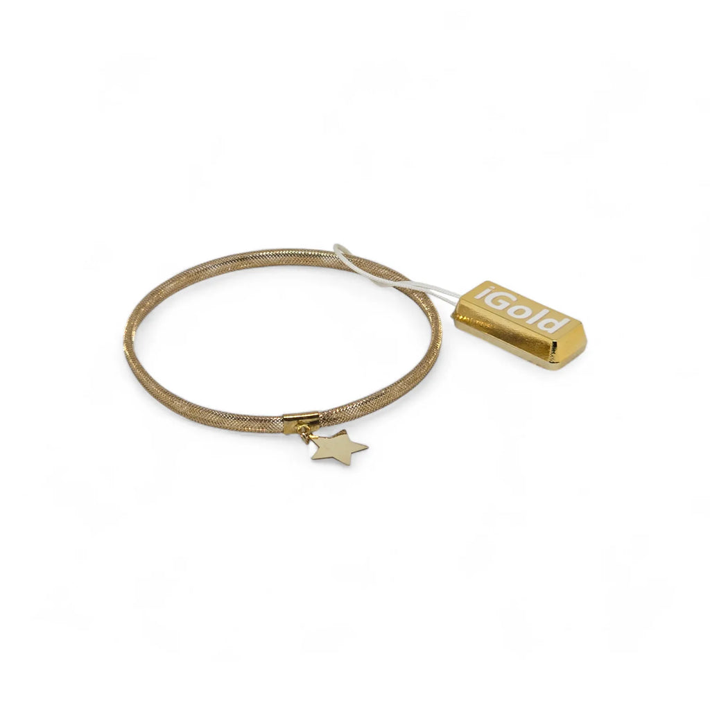 Bracciale Donna Elasticizzato in Oro 9KT iGOLD con stella (1,10 gr.)