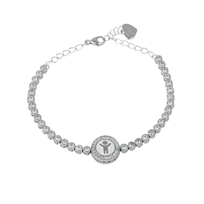 Osa Jewels Damen Tennis Armband mit Kind