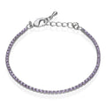 Bracciale tennis In acciaio rodiato e cristalli Stroili donna