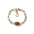 Armband Joya mit Kette und braunen Kristallen Unoaerre 2824