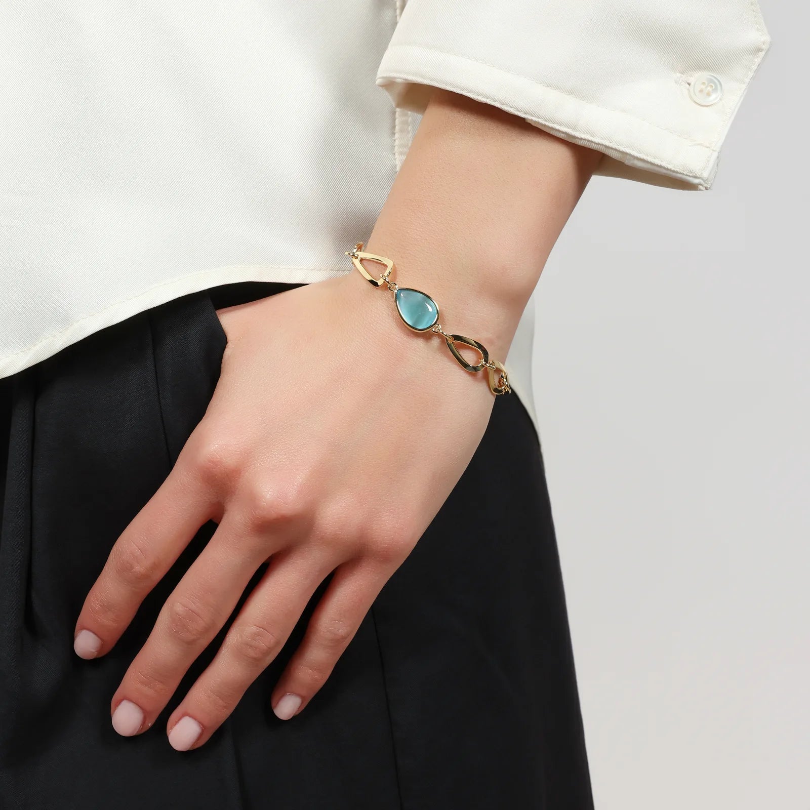 Bracciale Joya goccia azzurra Unoaerre 2825
