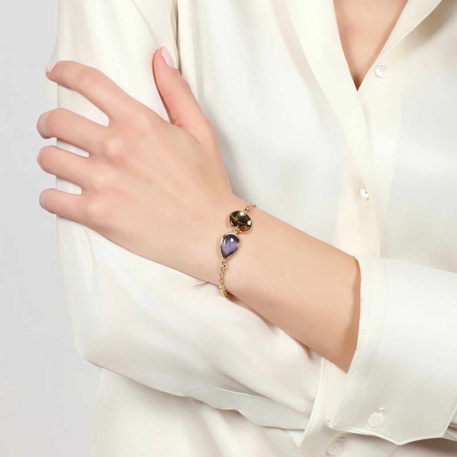 Bracciale Joya goccia viola Unoaerre 2852