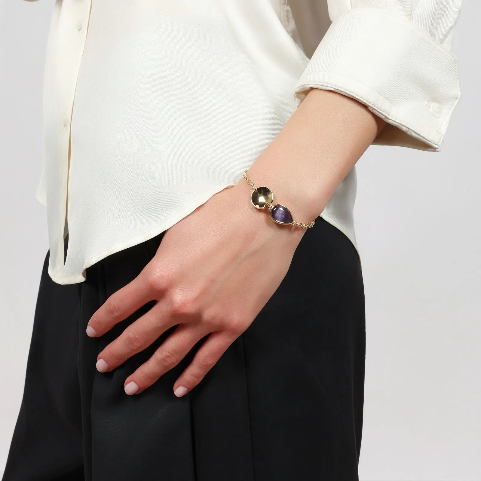 Bracciale Joya goccia viola Unoaerre 2852