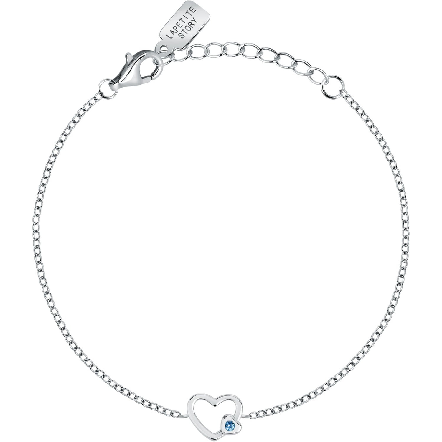 La petite story Damenarmband aus Silber mit Herz lps05awv05