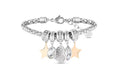 Armband Lady Chic Stahl und Kristalle Bicolor Stern 1674557