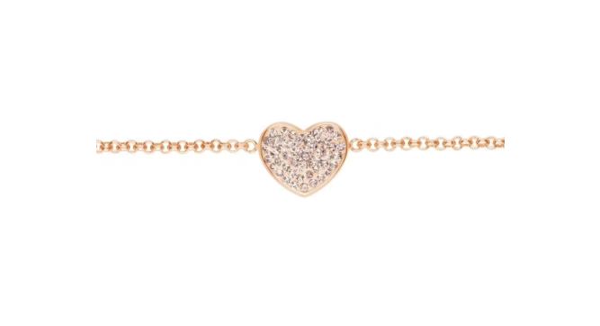 Bracciale Lady Phantasya Acciaio Rosato Cuore e Cristalli 1670577