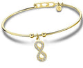 Bracciale Lotus donna in acciaio dorato segno infinito ls2120-2/2