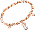 Bracciale Lotus style donna acciaio rosè segno infinito ls2172-2/8