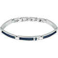Maserati Herrenarmband blau und silber JM523AVD33