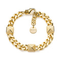 Bracciale Piramidi Unoaerre donna in bronzo dorato 2119