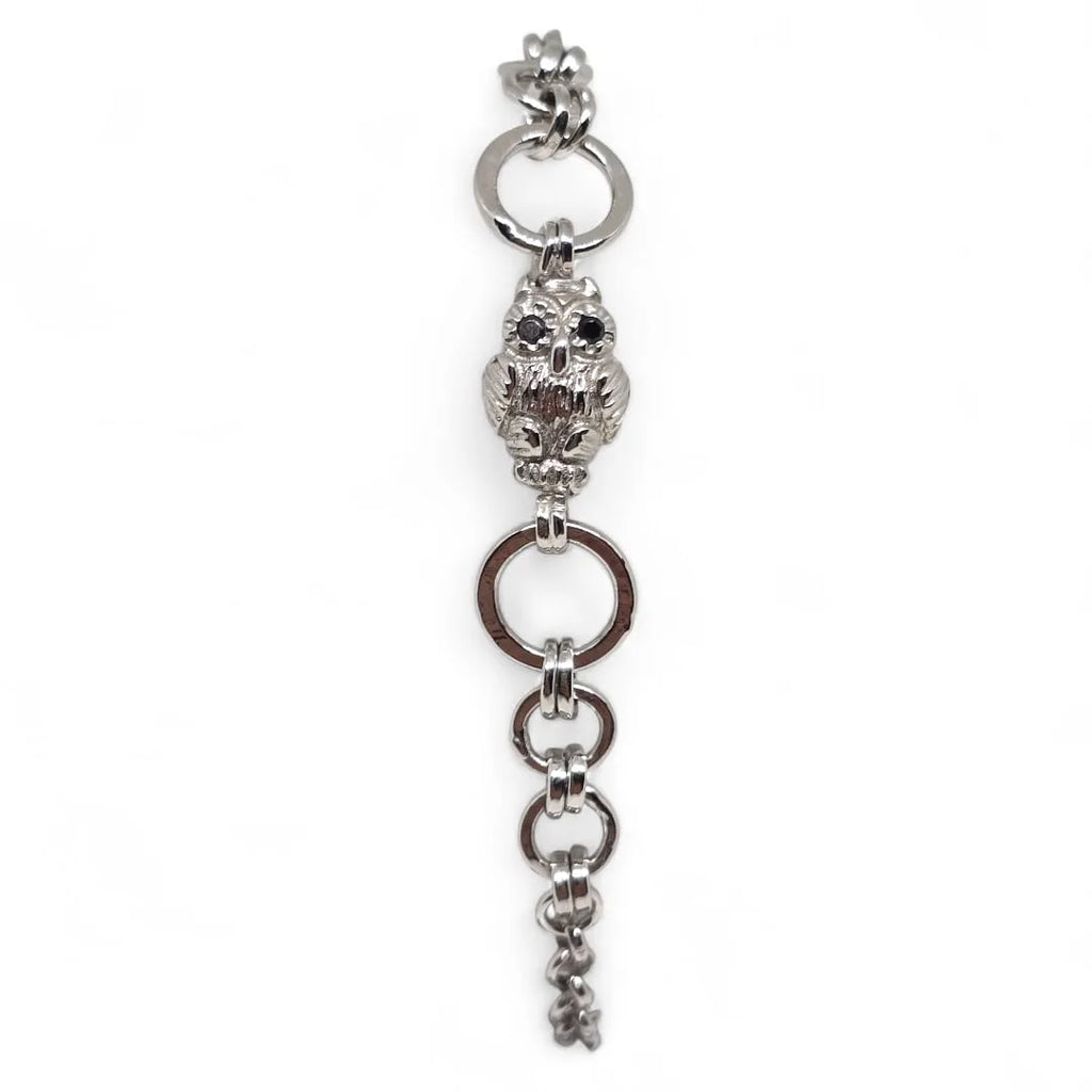 Bracciale Regolabile da uomo con gufo Maria Cristina Sterling B7032
