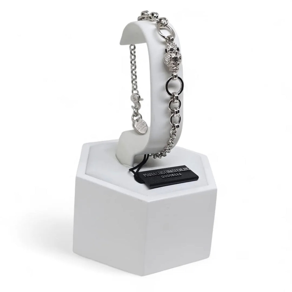 Bracciale Regolabile da uomo con gufo Maria Cristina Sterling B7032