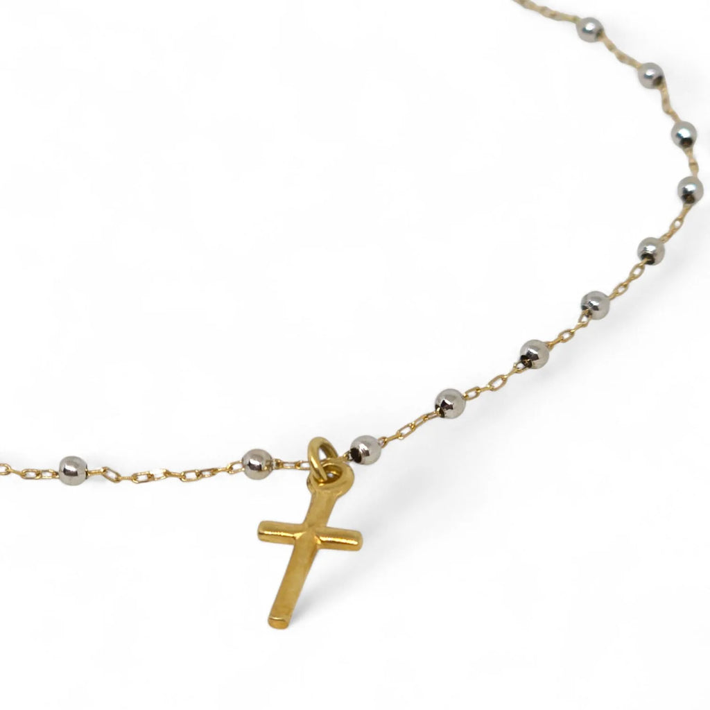 Bracciale Rosario oro bianco e oro giallo 18 carati - Eleganza e Leggerezza
