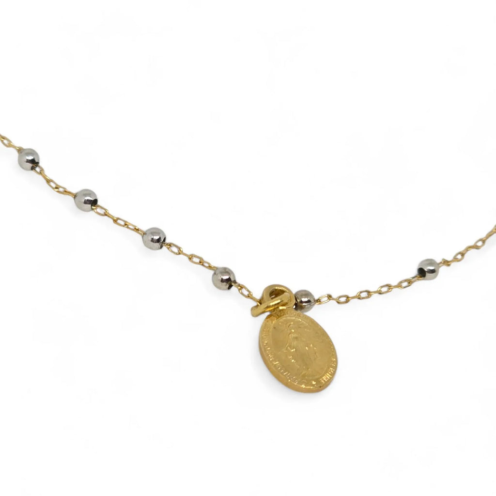 Bracciale Rosario oro bianco e oro giallo 18 carati - Eleganza e Leggerezza