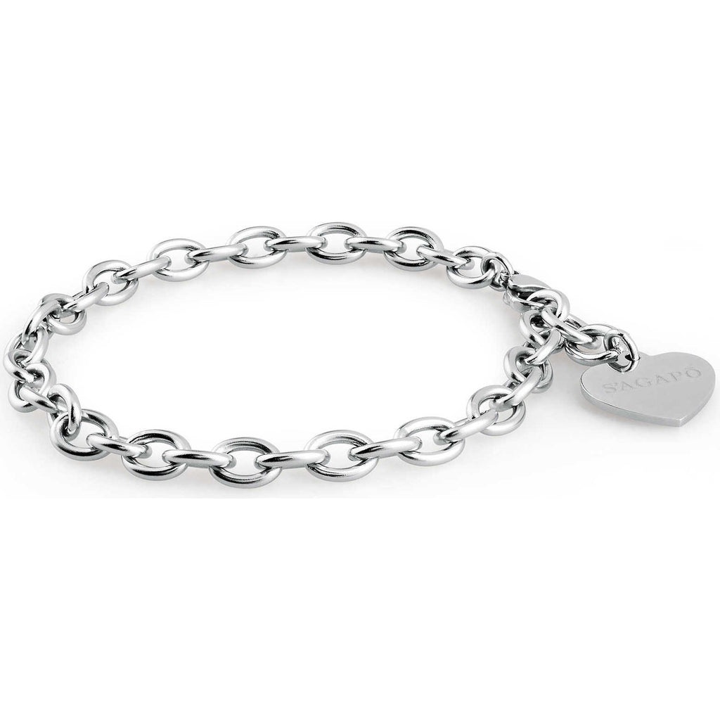 S'Agapò Damenarmband SHAC2 Happy Kollektion mit Herzanhänger Casual Art. SHAC2