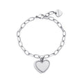 Bracciale Sagapò donna con cuore in acciaio ssg19