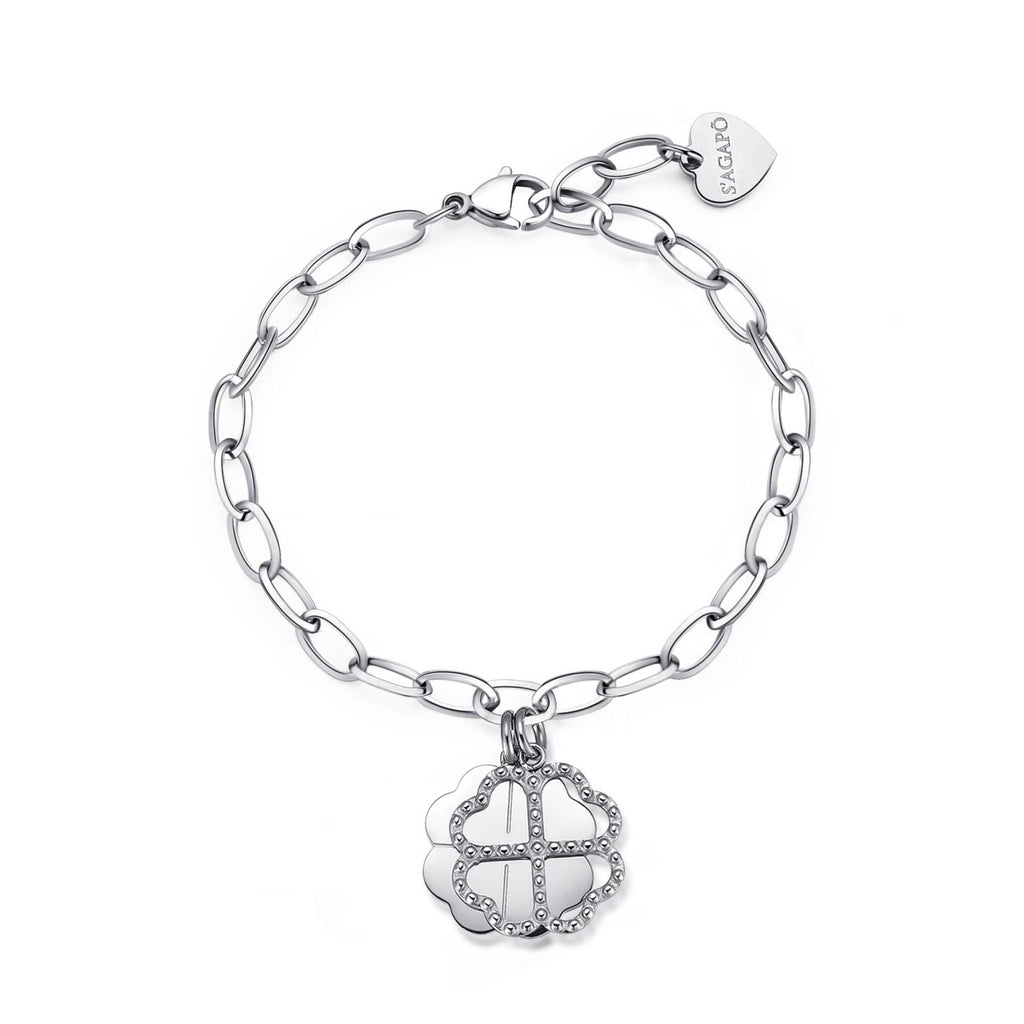 Sagapò Damenarmband mit Kleeblatt ssg23