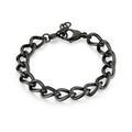 Bracciale Sagapò uomo a maglia larga satinato nero srp60