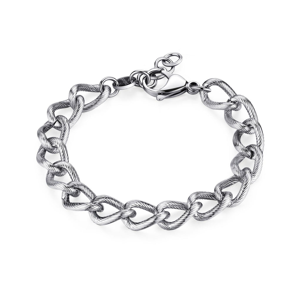 Bracciale Sagapò uomo a maglia larga satinato srp59