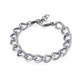 Bracciale Sagapò uomo a maglia larga satinato srp59