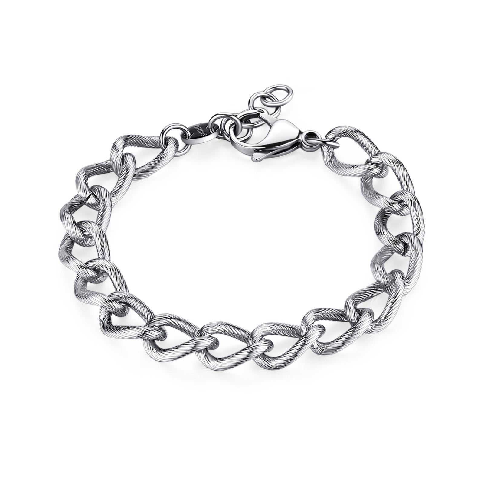 Bracciale Sagapò uomo a maglia larga satinato srp59