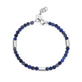 Sagapò Herrenarmband mit blauen Kugeln srt11