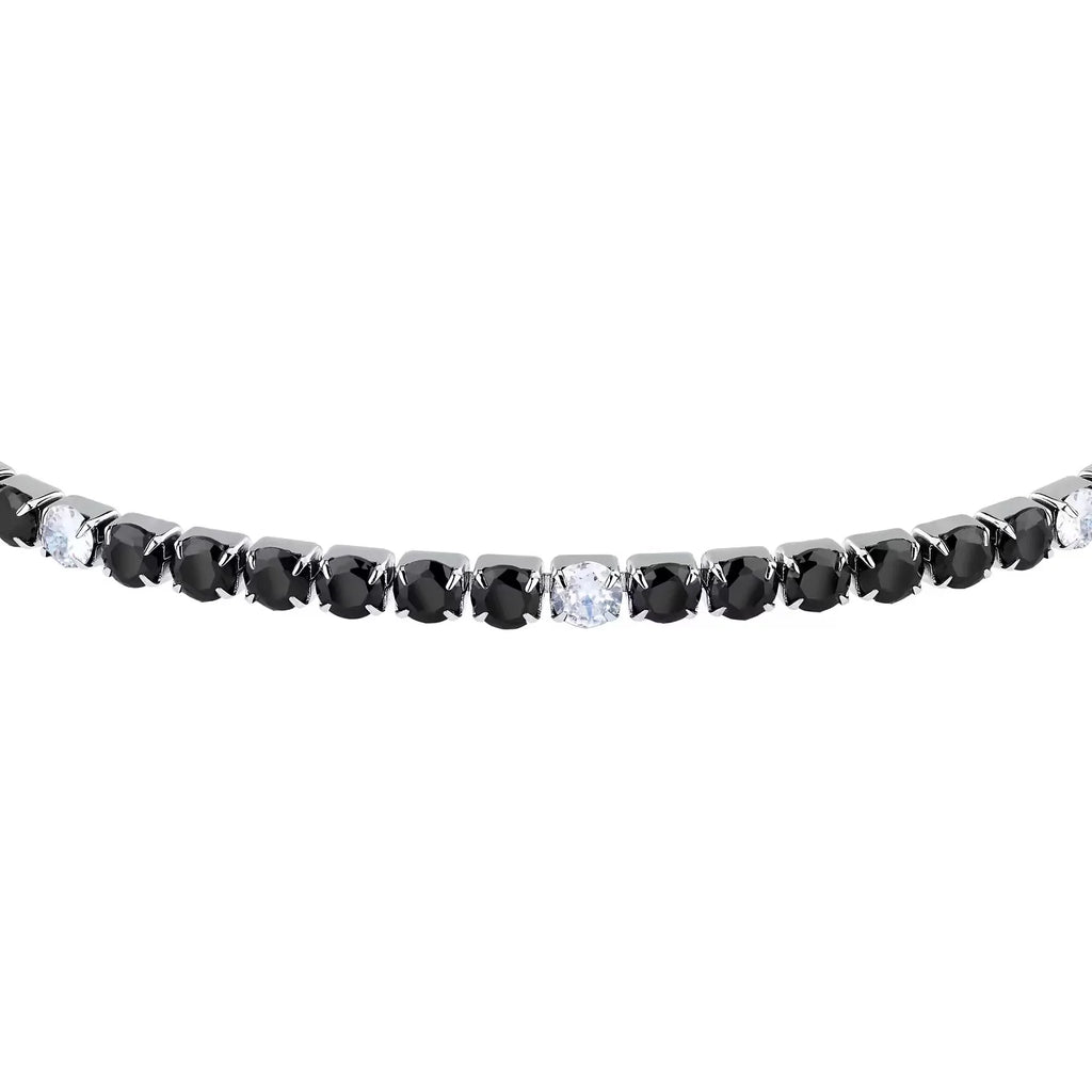 Bracciale Sector tennis con pietre nere SANN50