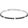 Bracciale Sector tennis con pietre nere SANN50