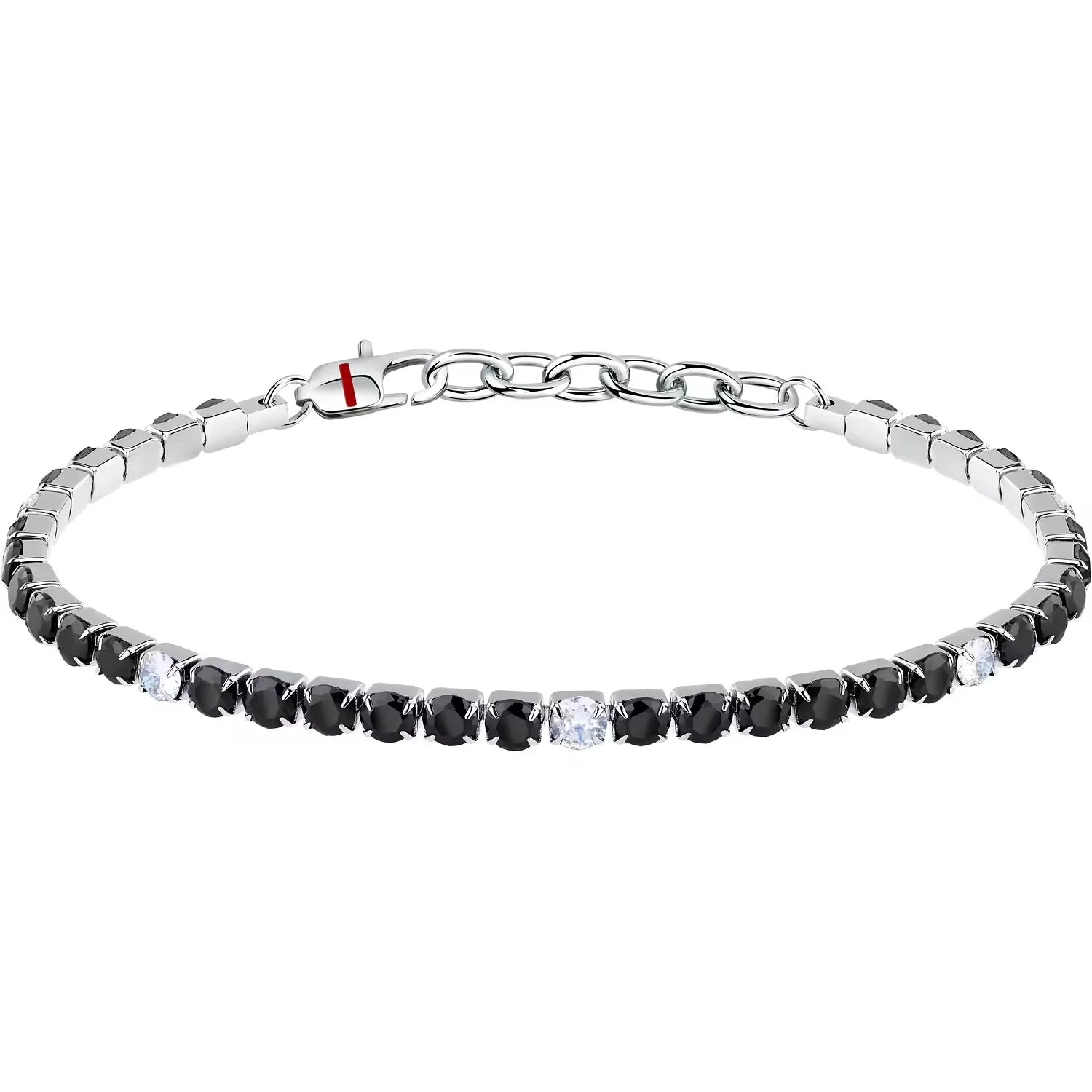 Bracciale Sector tennis con pietre nere SANN50