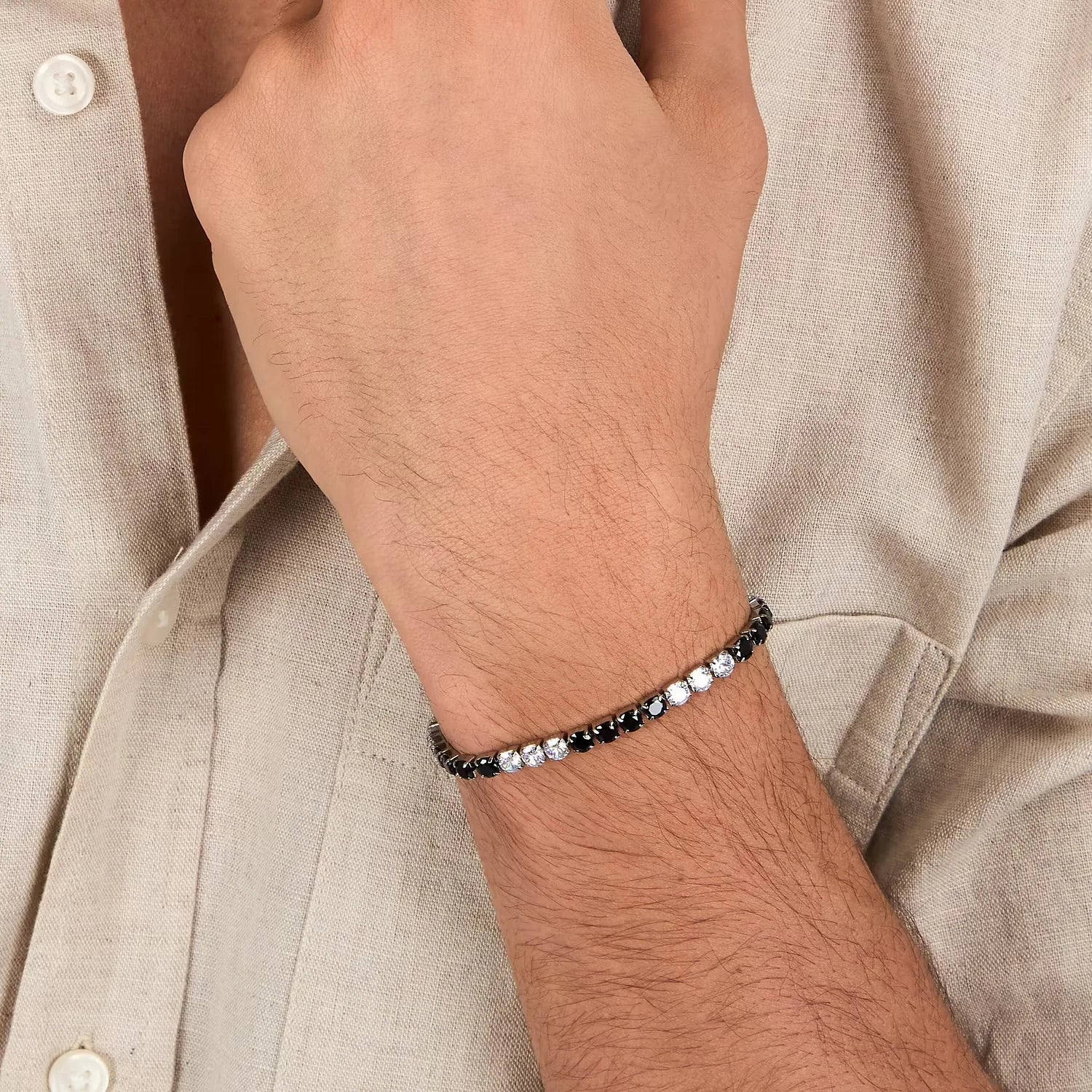 Bracciale Sector tennis con zirconi SANN55