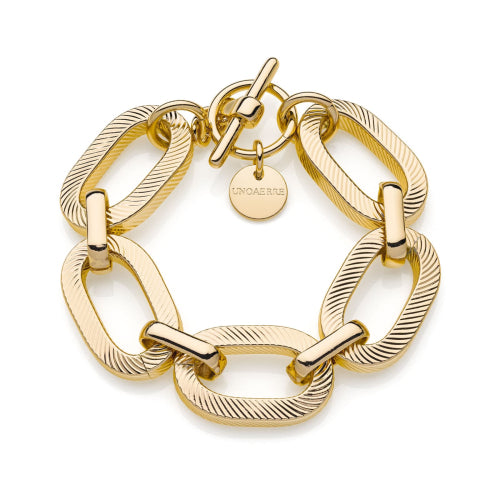 Bracciale Square con finitura a righe Unoaerre donna 2154