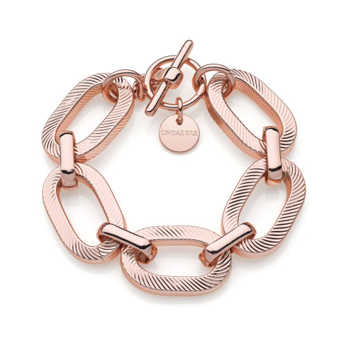 Bracciale Square con finitura a righe Unoaerre donna 2155