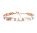 Bracciale Stroili Multifilo In Metallo Rosato Con Strass 1668676