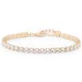 Bracciale Stroili donna tennis romantic shine in metallo dorato e cristalli 1683802